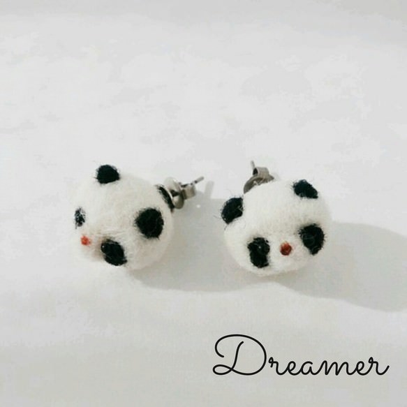 パンダさんピアス りー